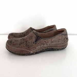 L'Artiste by Spring Step EU 36 US 6‎ Libora Leather Flat Slip on Shoe Brown